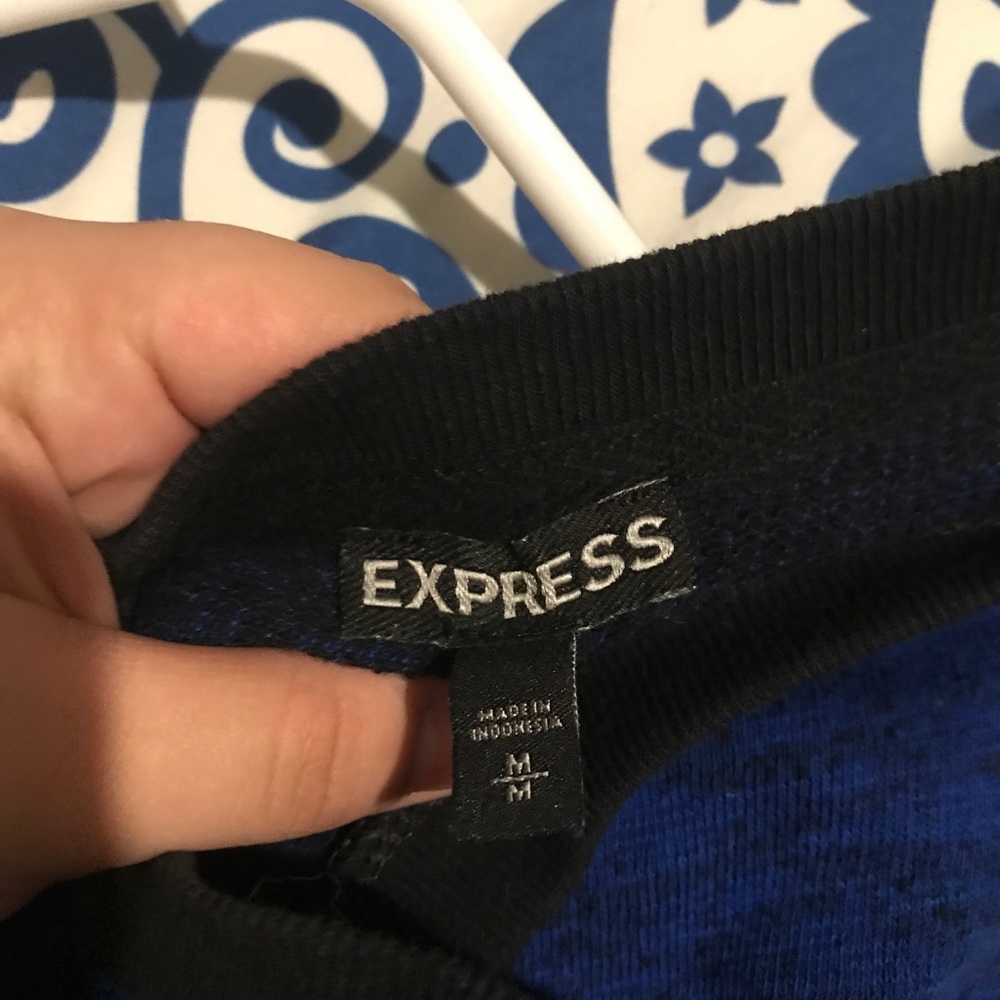 Express  blue Long sleeve sweater